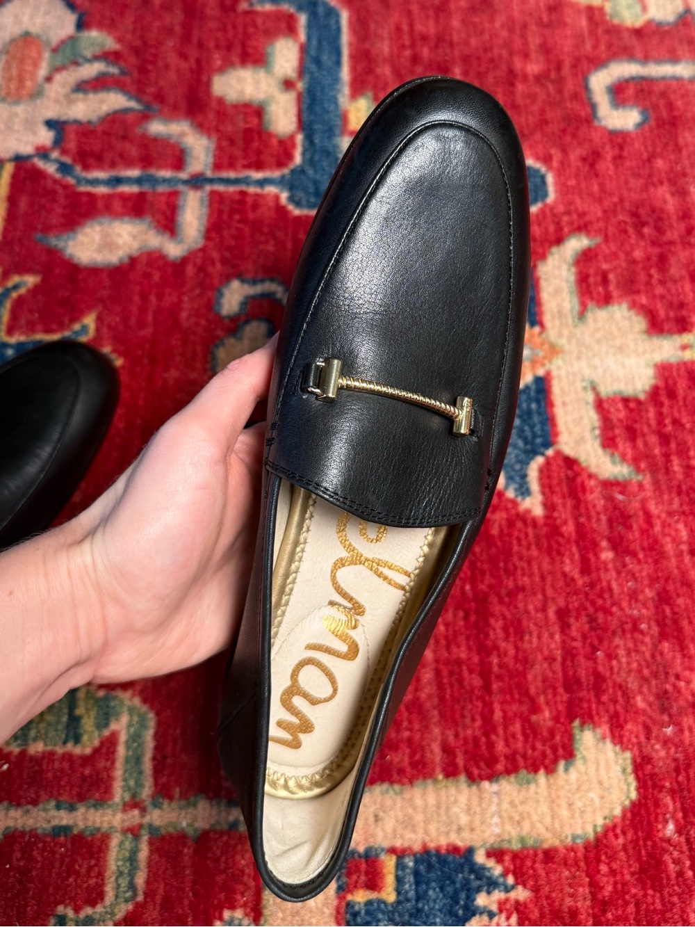 NWOT Sam Edelman Lior Black Leather Loafers | 6.5 - Picture 5 of 16